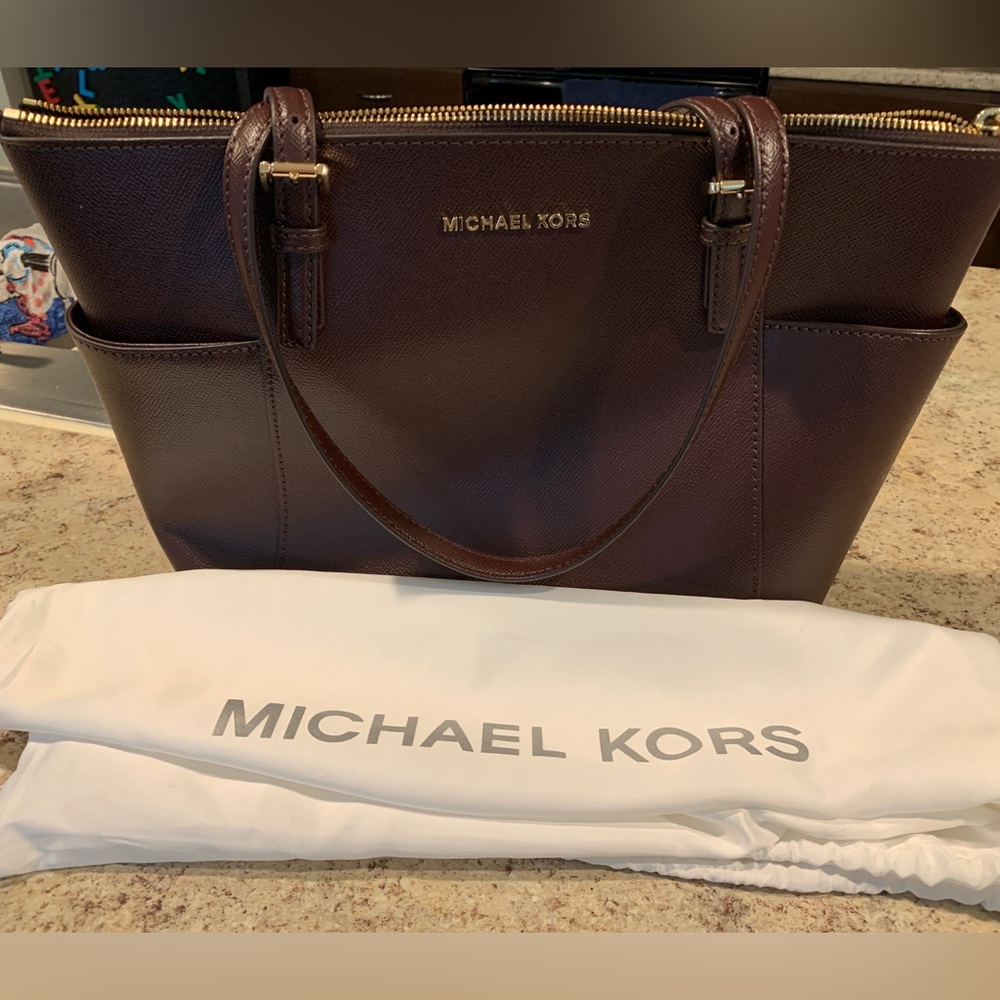 Burgundy Michael Kors bag